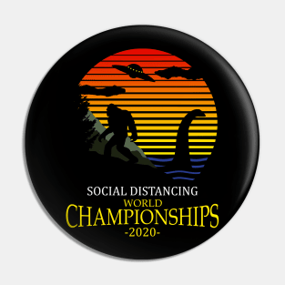 Social Distancing World Championships 2020 Pin