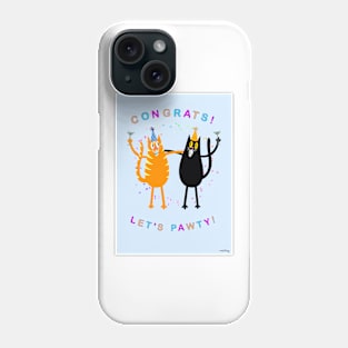 Funny Party Cats Celebration Phone Case