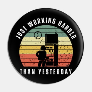 Lazy working from home - eating Pin