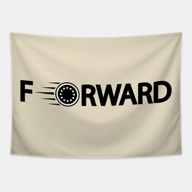 Forward going forward artistic design Tapestry by DinaShalash