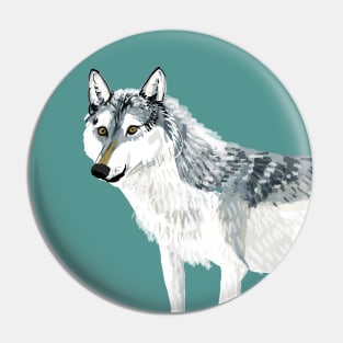 Totem Alberta Wolf Pin