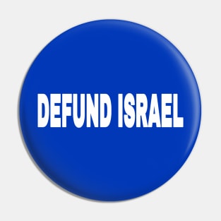 DEFUND ISRAEL - White - Back Pin