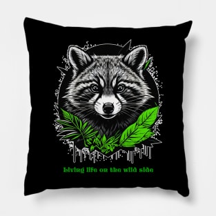 Raccoon Vibes Pillow