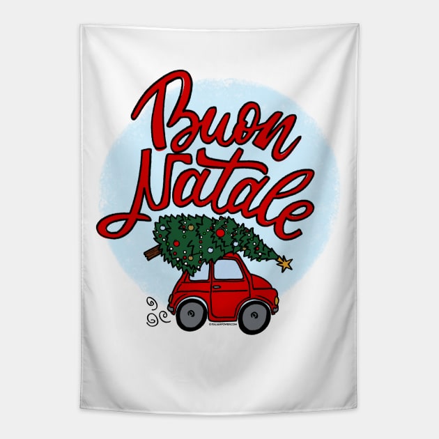 Buon Natale Cinquecento Tapestry by ItalianPowerStore