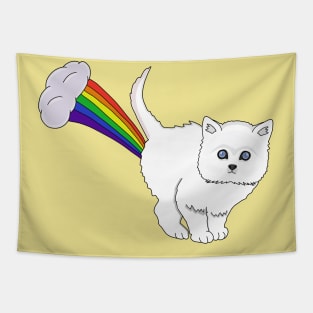 Cat Fart Rainbow Tapestry