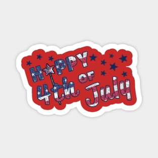 Hippy 4th Of July! Magnet