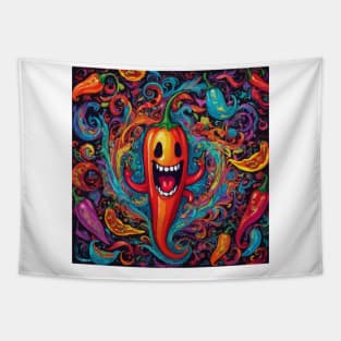 Psychedelic Hot Pepper Tapestry