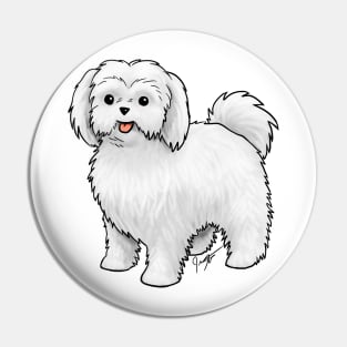 Dog - Maltese - Puppy Cut Pin