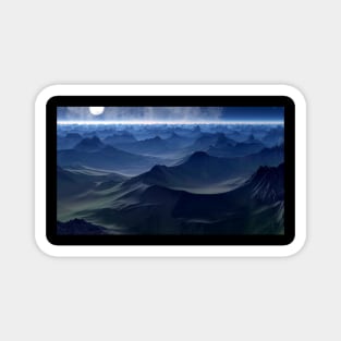 Night Mountains Magnet