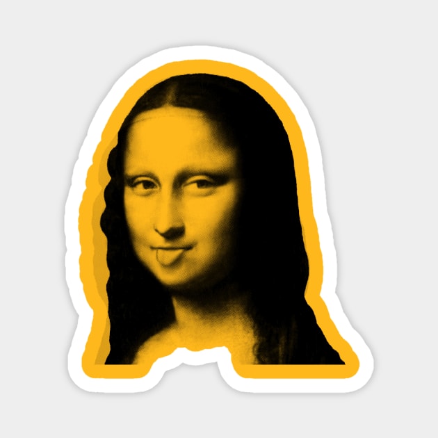 Monya Mona Lisa Sticking Tongue Magnet by Dexter54