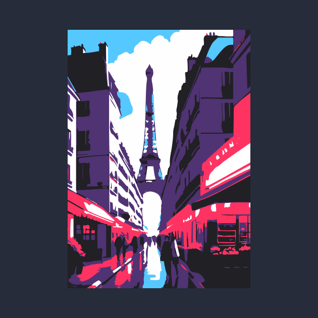Parisian Street by Widmore