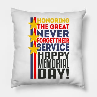 Happy Memorial Day Pillow