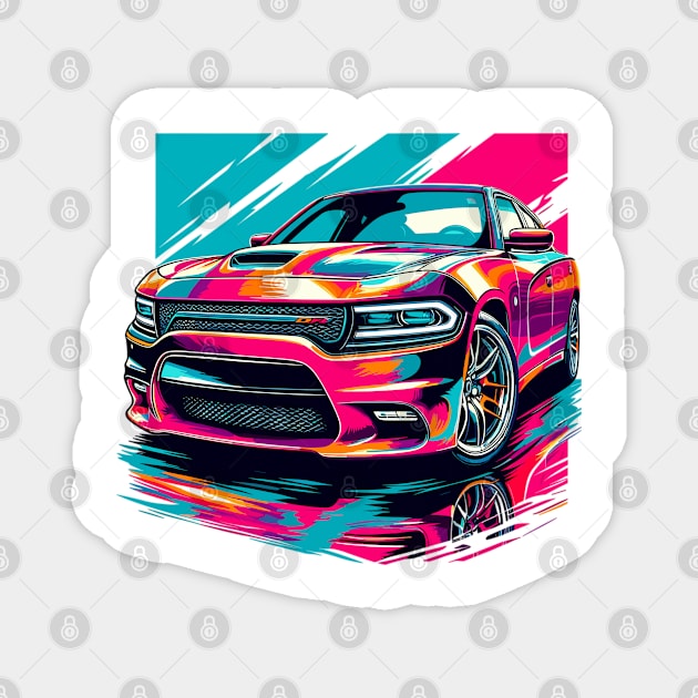 Dodge Charger Magnet by Vehicles-Art