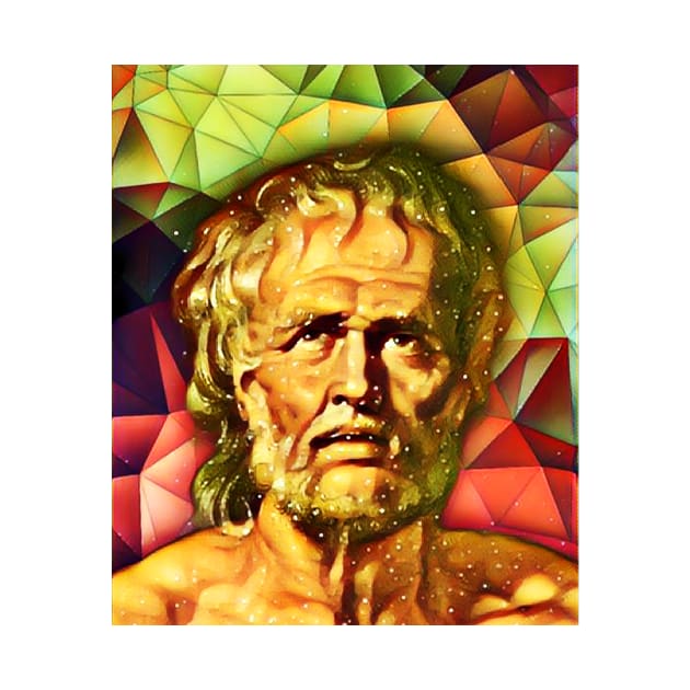 Lucius Annaeus Seneca Snow Portrait | Lucius Annaeus Seneca Artwork 15 by JustLit