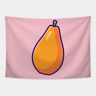 Papaya Fruit Cartoon Tapestry