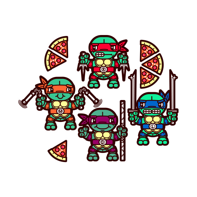 Teenage Mutant Ninja Turtles Pizza Party - Ninja Turtles - Phone Case