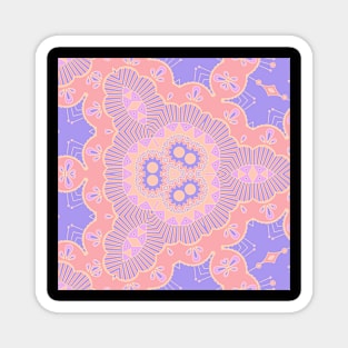 Kaleidoscope Soft Coloured Mandala Magnet