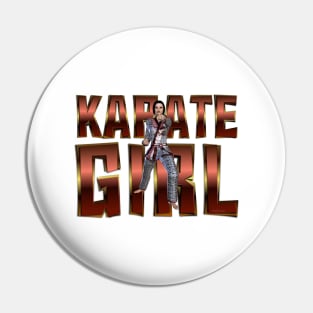 Karate Girl Pin