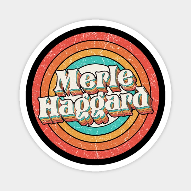 Merle Proud Name - Vintage Grunge Style Magnet by Intercrossed Animal 