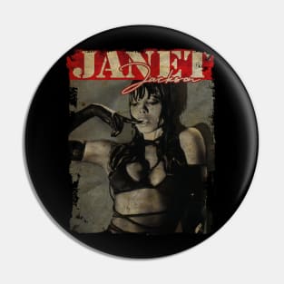 TEXTURE ART- JANET JACKSON 70S 1 Pin