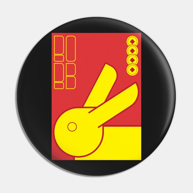 Year of the Rabbit Pin by TheRatbagCo