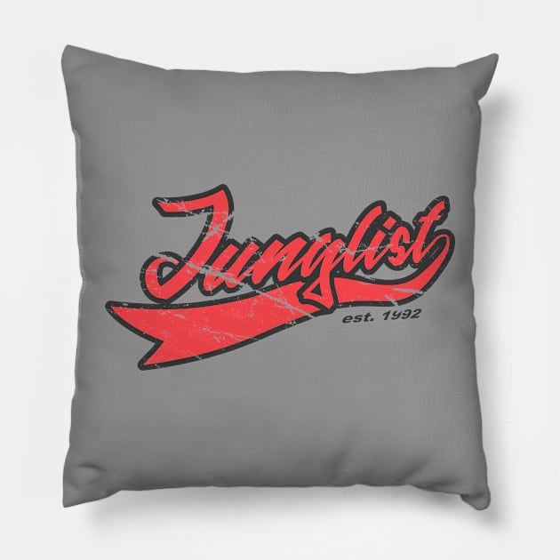 Junglist Team Red Pillow by KORAX