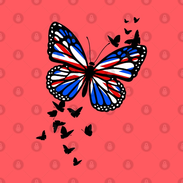 BUTTERFLY - Union Jack by LILNAYSHUNZ