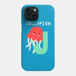 Jellyfish Alphabet J funny Phone Case