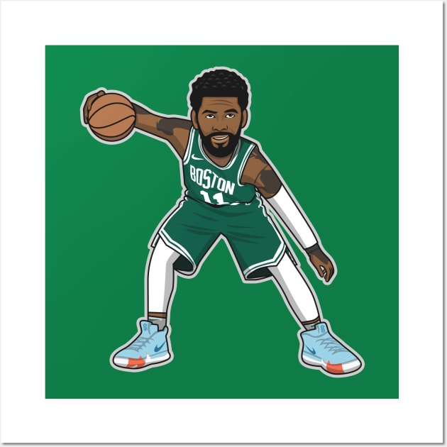 Kyrie Irving Boston Celtics Pixel Art 5 Kids T-Shirt