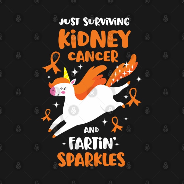 Kidney Cancer Survivor Farting Unicorn by jomadado