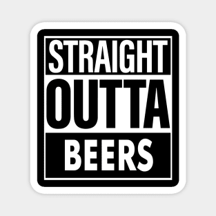 Beers Name Straight Outta Beers Magnet