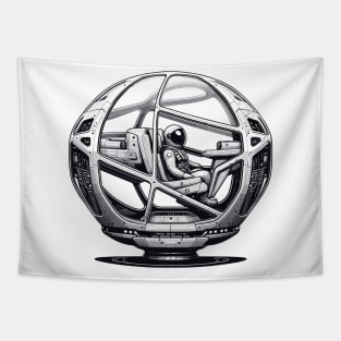 Interstellar Transit: Quantum Teleportation Pod Tapestry