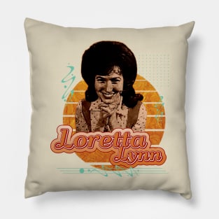 Loretta Lynn \\ Retro Art Pillow