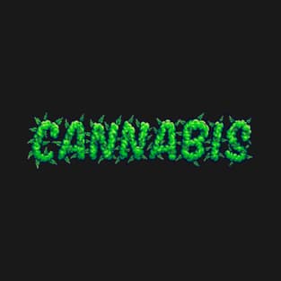 Cannabis 420 Text T-Shirt