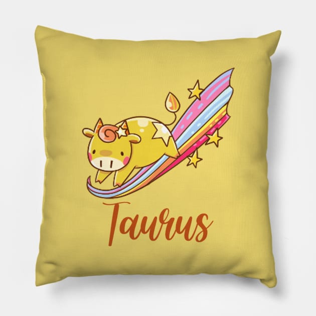 Taurus Pillow by Kiroiharu