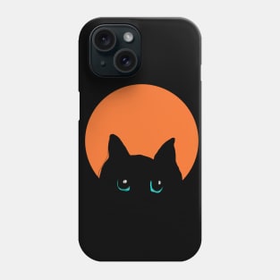 Black Cat Is Seeing You Phone Case