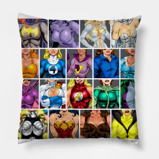 ABC's of Superheroines Pillow