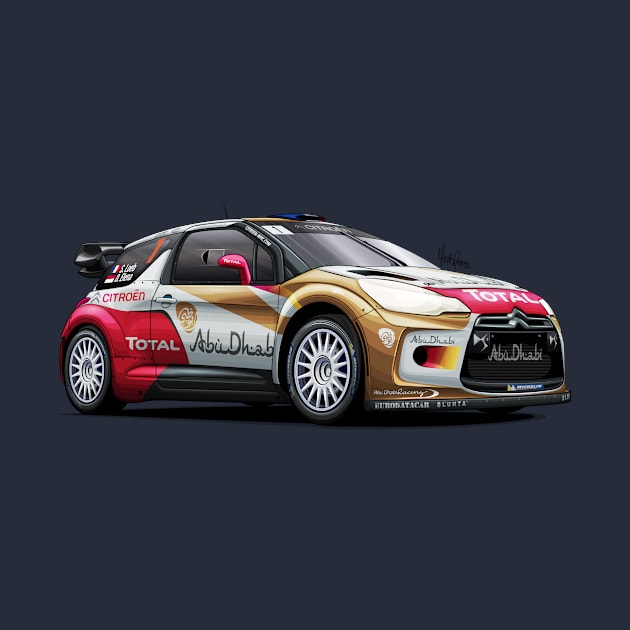 Citroen DS3 WRC - Sebastien Loeb by Mario Ramos Rally Art