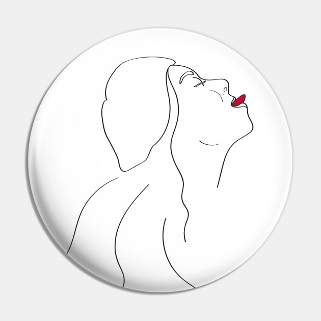 Girl with the invisible snowflake Pin by Truthfully