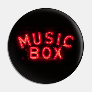 Music Box Neon Southport Chicago Pin