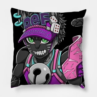 Sprinkles: The Robot Cat Girl Pillow