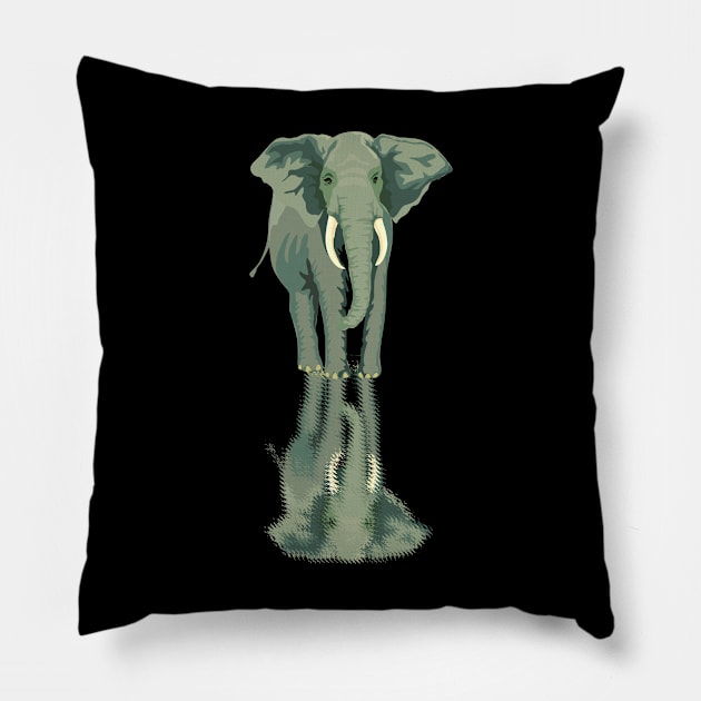 African Elephant Pillow by shirtsyoulike