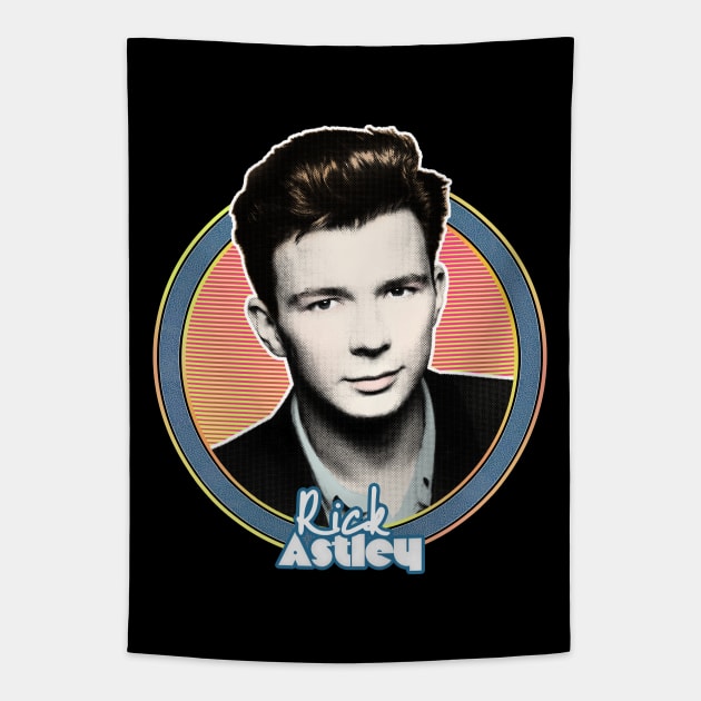 Rick Astley 80s Aesthetic Tribute Design Tapestry by DankFutura