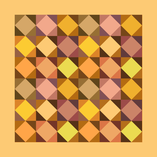 Abstract Tiles - earth tones by Clutterbooke