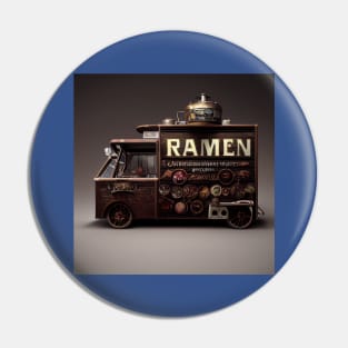 Steampunk Tokyo Ramen Food Truck Pin