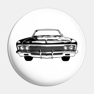 1966 Chevy Impala SS Sketch Art Pin