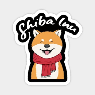 Urban Canine Carousel Shiba Inu Delight Tail-Wagging T-shirt Magnet