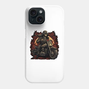 Skull Biker Retro Motorcycle Phone Case