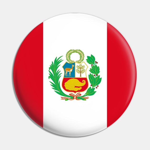 Flag of Peru Pin by brigadeiro