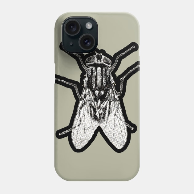 Fly - vintage print Phone Case by Bits